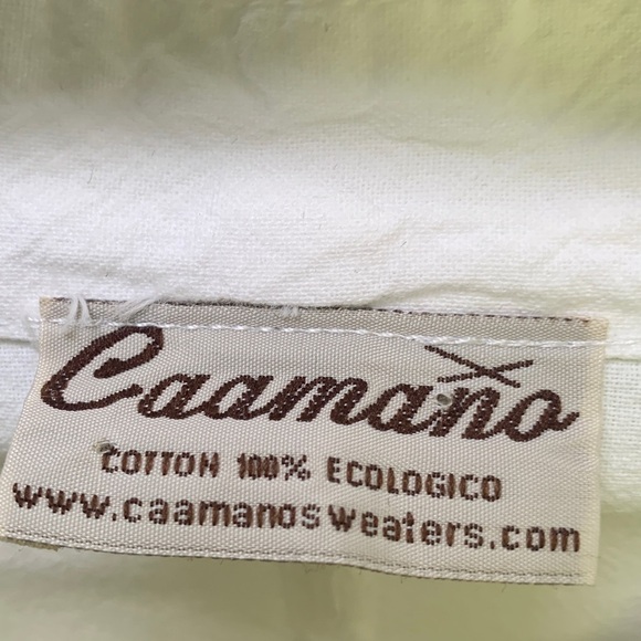 Caamano white cotton blouse made in Peru 100% cotton - Picture 4 of 10